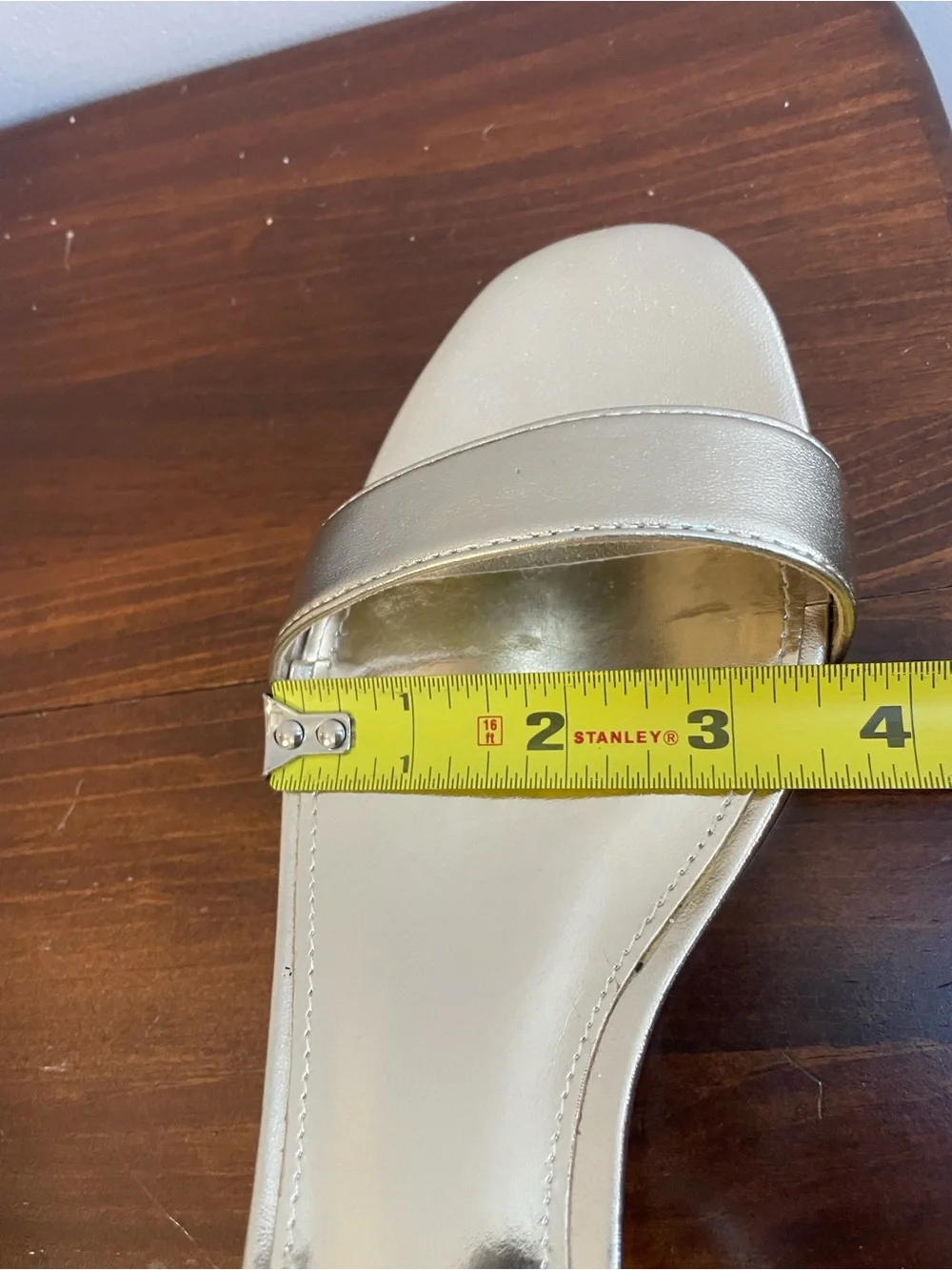 J. Crew Strappy Light Gold Low Block Heel Sandals